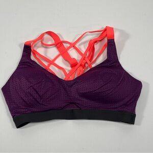 Strappy Back Victoria's Secret Purple Mesh Sports Bra 34C